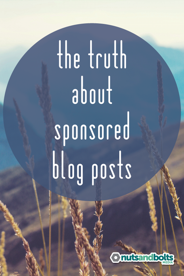 Ever wonder what sponsored blog posts really are? This article will tell you the truth! via @nabmco