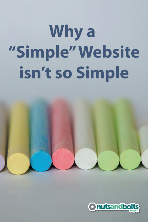 5 Reasons Why a Simple Website Isn't So Simple via @nabmco